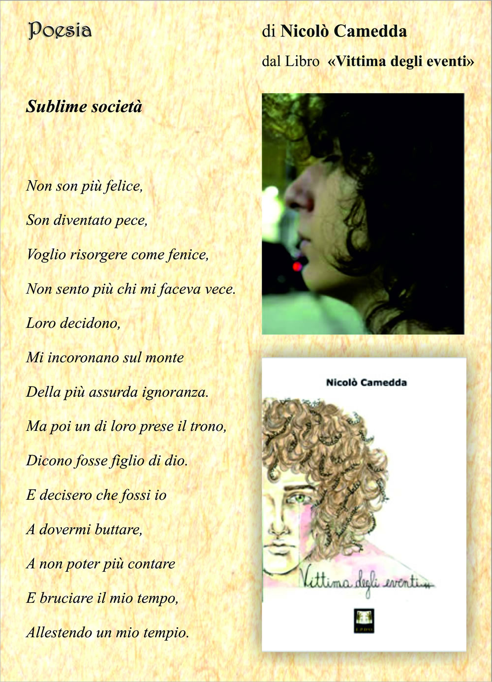 Poesia Nicolò Camedda